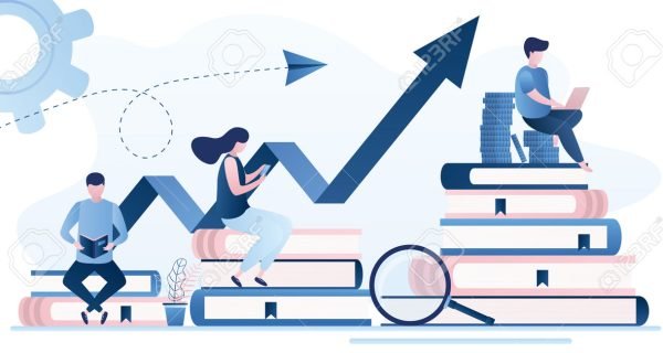 191780142-investment-education-concept-banner-online-learning-education-process-background-pile-of-books